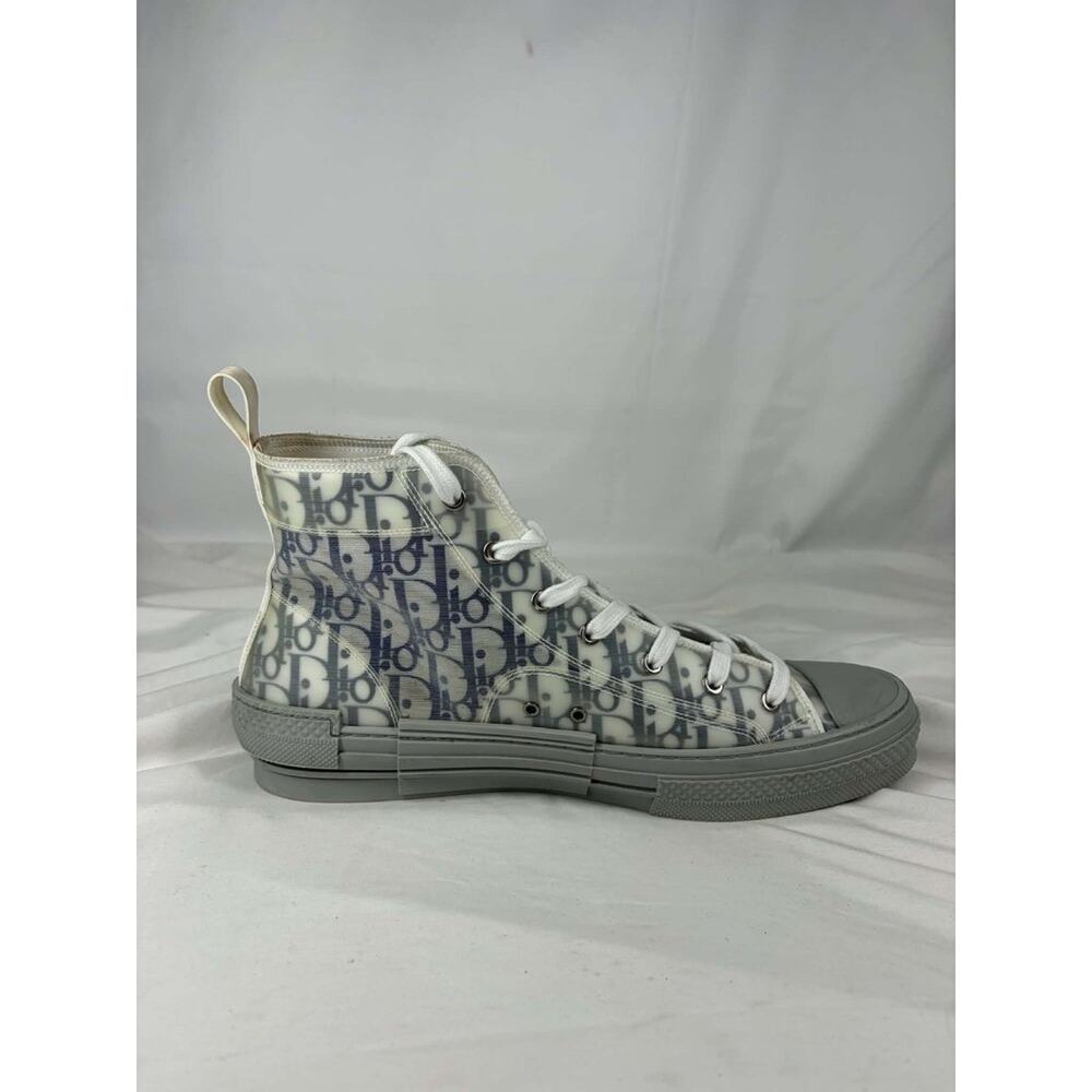 Dior B23 High Dior Oblique High Top Sneaker Blue Grey Mens US 14 SPB-EB 367939 - Picture 5 of 16